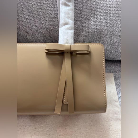 Sandy Liang Recital Bag In Taupe Leather New With Tag - Picture 4 of 11